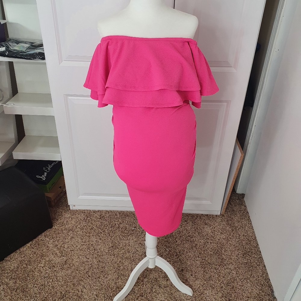 Maternity midi coktail dress